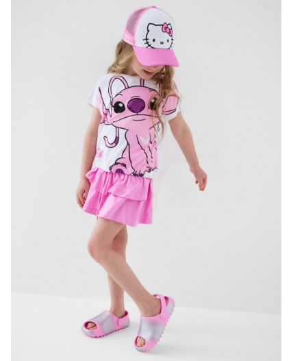 Сабо для девочек розовый,серебряный