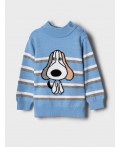 Свитер детский трикотажный для мальчиков white, light blue, grey