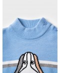 Свитер детский трикотажный для мальчиков white, light blue, grey