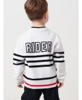 Джемпер трикотажный для мальчиков white, black, red