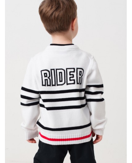 Джемпер трикотажный для мальчиков white, black, red