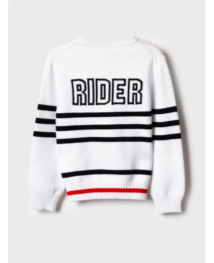 Джемпер трикотажный для мальчиков white, black, red