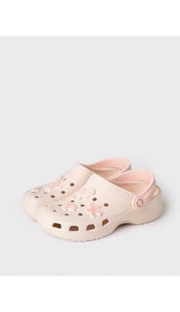 Сабо для девочек молочный,бежевый