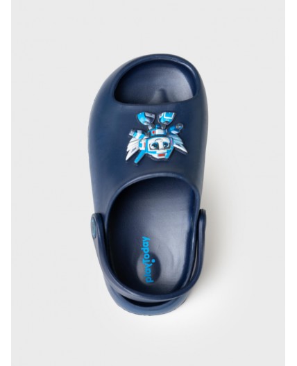 Сабо для мальчиков тёмно-синий