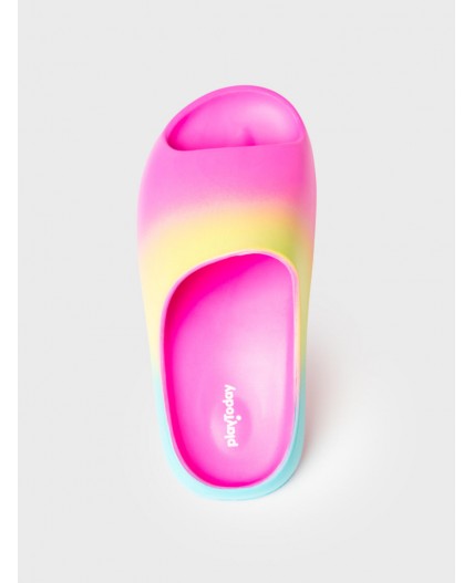 Сабо для девочек разноцветный