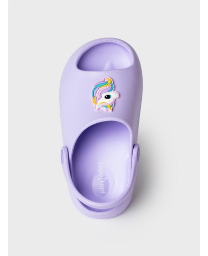 Сабо для девочек светло-сиреневый