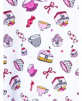 Комплект трикотажный для девочек: фуфайка (футболка), шорты multicolor