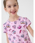 Пижама текстильная для девочек multicolor