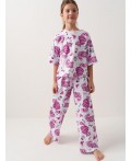 Пижама трикотажная для девочек multicolor