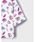 Комплект трикотажный для девочек: фуфайка (футболка), шорты multicolor