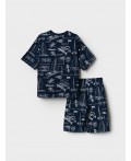 Пижама трикотажная для мальчиков white, dark blue