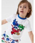 Комплект трикотажный для мальчиков: фуфайка (футболка), брюки multicolor