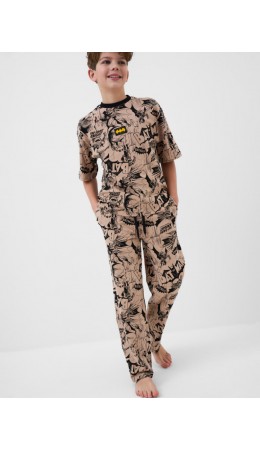 Пижама трикотажная для мальчиков beige, black