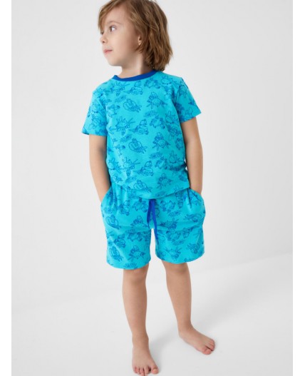 Пижама текстильная для мальчиков dark blue, light blue