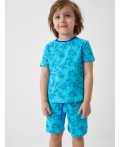 Пижама текстильная для мальчиков dark blue, light blue