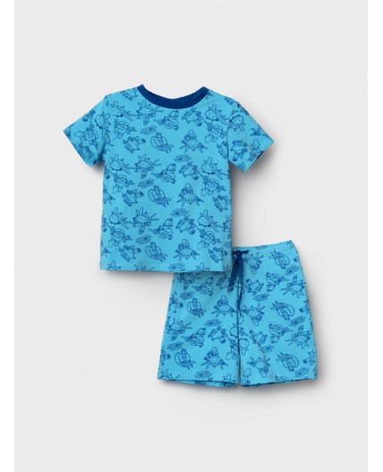Пижама текстильная для мальчиков dark blue, light blue