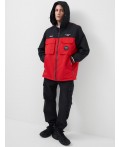 Куртка текстильная с полиуретановым покрытием для мужчин (ветровка) black, red