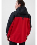 Куртка текстильная с полиуретановым покрытием для мужчин (ветровка) black, red