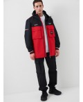Куртка текстильная с полиуретановым покрытием для мужчин (ветровка) black, red