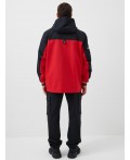 Куртка текстильная с полиуретановым покрытием для мужчин (ветровка) black, red