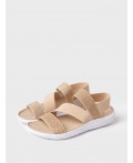 Туфли открытые для девочек бежевый
