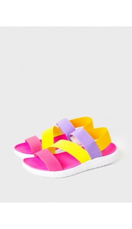 Туфли открытые для девочек разноцветный