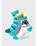 Носки трикотажные для мальчиков, 3 пары в комплекте multicolor