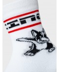Носки трикотажные для мальчиков, 3 пары в комплекте white, black, red