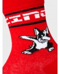 Носки трикотажные для мальчиков, 3 пары в комплекте white, black, red