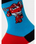 Носки трикотажные для мальчиков, 2 пары в комплекте bright blue, red, dark blue