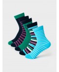 Носки трикотажные для мальчиков, 5 пар в комплекте multicolor