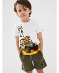 Шорты трикотажные для мальчиков, 2 шт в комплекте dark green, light green