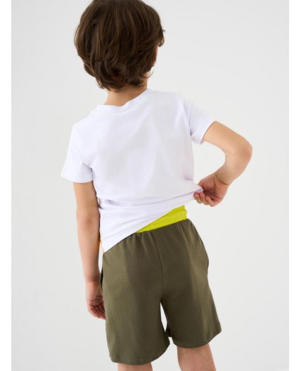 Шорты трикотажные для мальчиков, 2 шт в комплекте dark green, light green