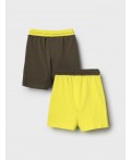 Шорты трикотажные для мальчиков, 2 шт в комплекте dark green, light green