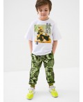 Брюки трикотажные для мальчиков dark green, green, light green