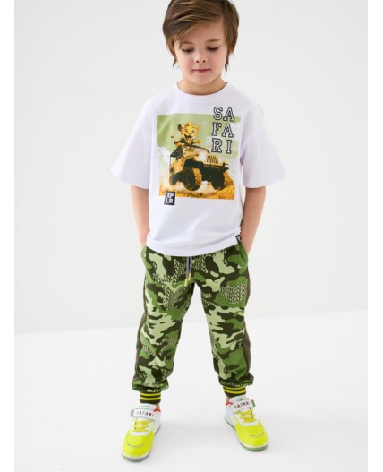 Брюки трикотажные для мальчиков dark green, green, light green