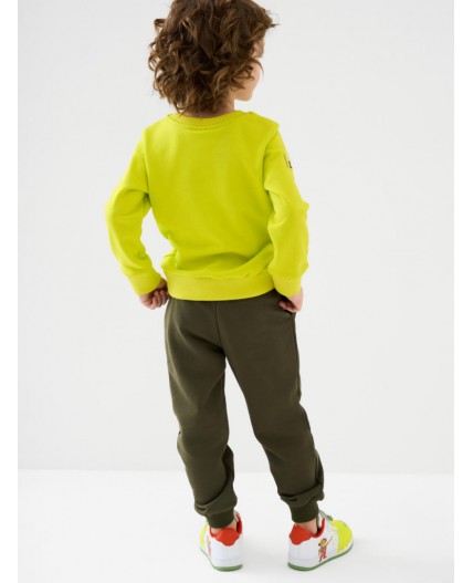 Брюки трикотажные для мальчиков dark green