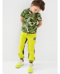 Брюки трикотажные для мальчиков dark green, light green