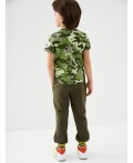 Брюки трикотажные для мальчиков dark green, light green