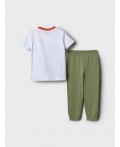 Комплект трикотажный для мальчиков: фуфайка (футболка), брюки white, green