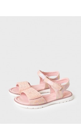 Туфли открытые для девочек розовый