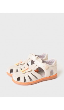 Туфли открытые для девочек молочный