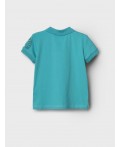 Джемпер трикотажный с воротником поло для мальчиков white, turquoise