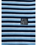 Комплект трикотажный для мальчиков: фуфайка (футболка), шорты dark blue, white, light blue