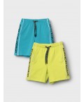 Шорты трикотажные для мальчиков, 2 шт в комплекте turquoise, light green