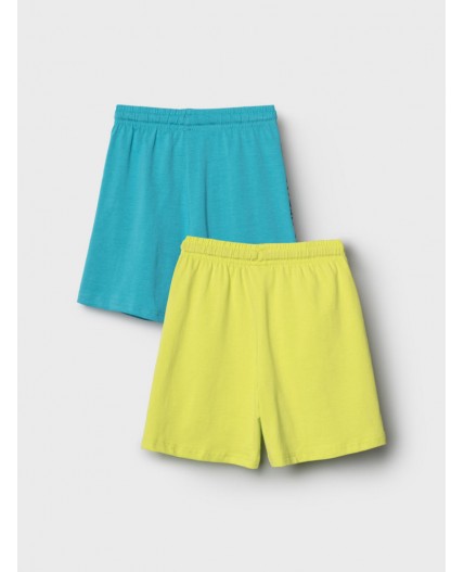 Шорты трикотажные для мальчиков, 2 шт в комплекте turquoise, light green