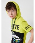 Комплект трикотажный для мальчиков: джемпер (футболка), шорты white, light green