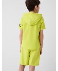 Комплект трикотажный для мальчиков: джемпер (футболка), шорты white, light green