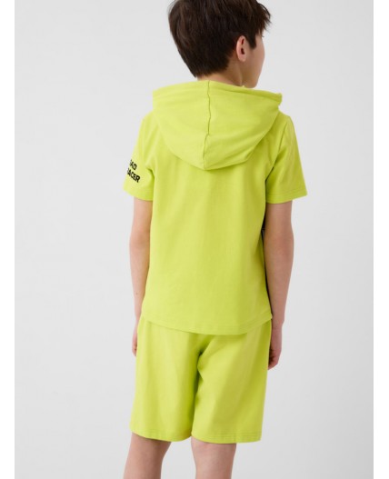 Комплект трикотажный для мальчиков: джемпер (футболка), шорты white, light green