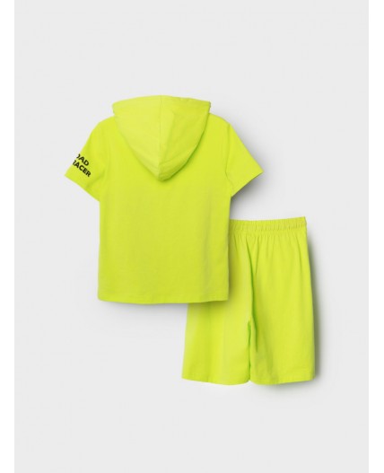 Комплект трикотажный для мальчиков: джемпер (футболка), шорты white, light green